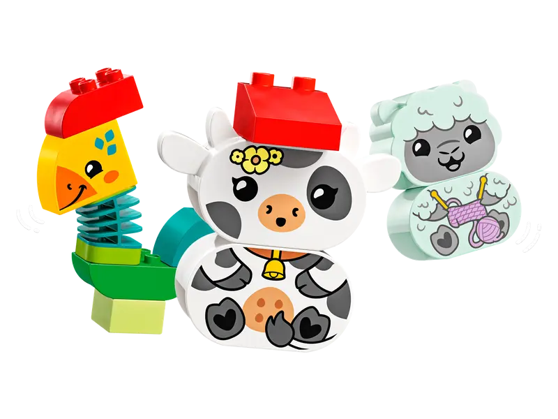 Duplo train best sale animals
