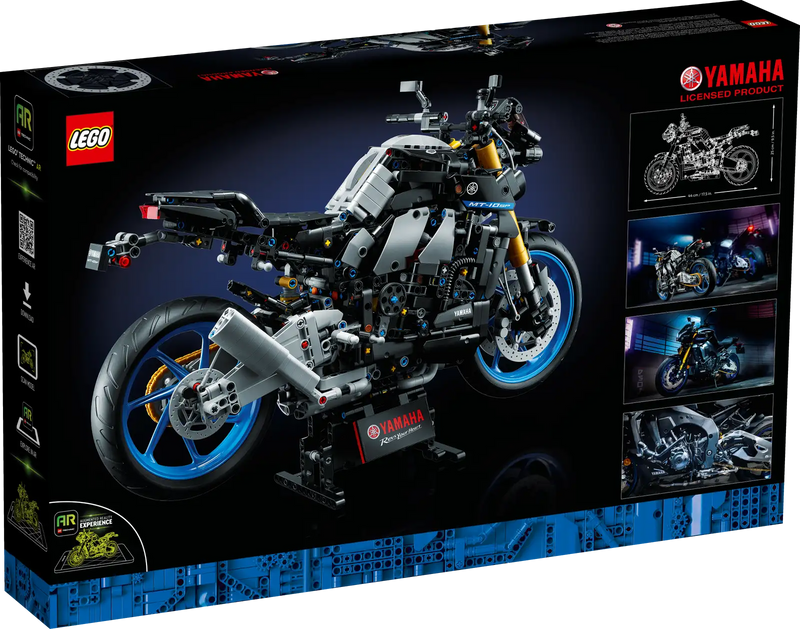 LEGO 42159 Technic™ Yamaha MT-10 SP + Display Case Black Base NO Background Bundle set