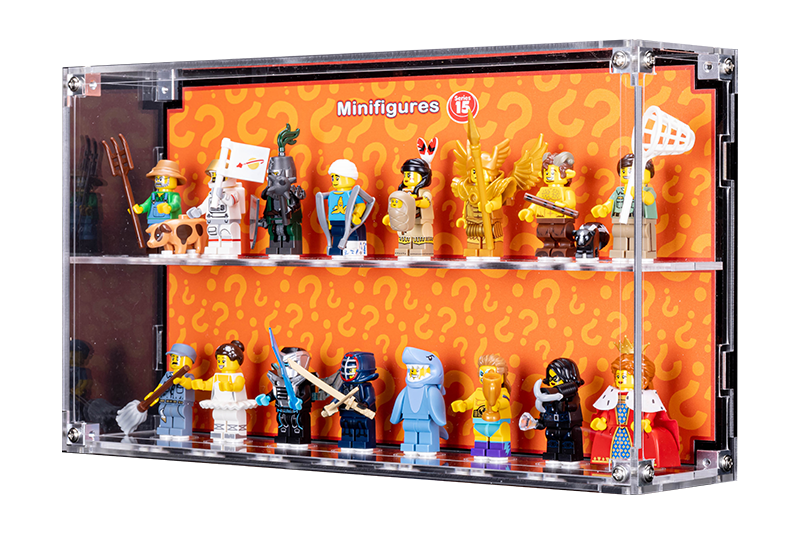 Wall Mounted Display Case for LEGO Minifigure 71011 Series 15 With/Without background - My Hobbies