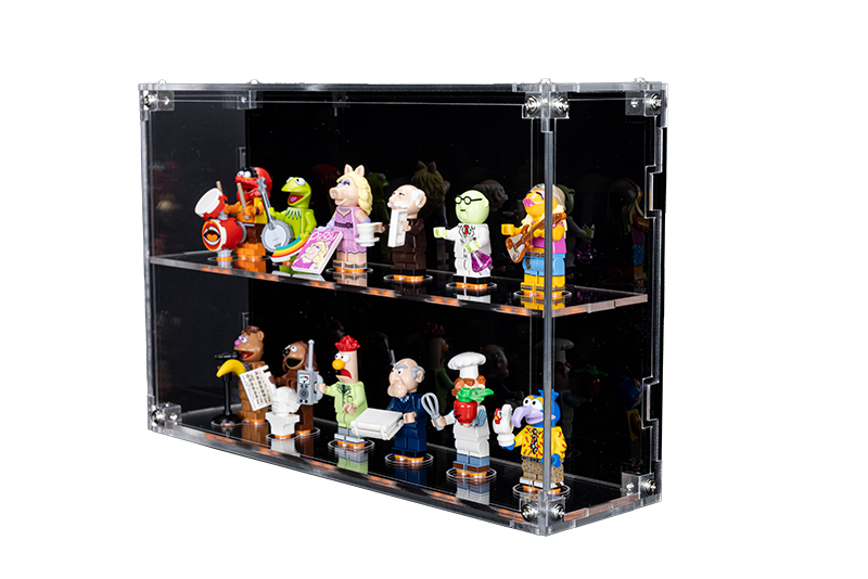 Wall Mounted Display Case for LEGO Minifigure The Muppets (71033) With/Without background - My Hobbies