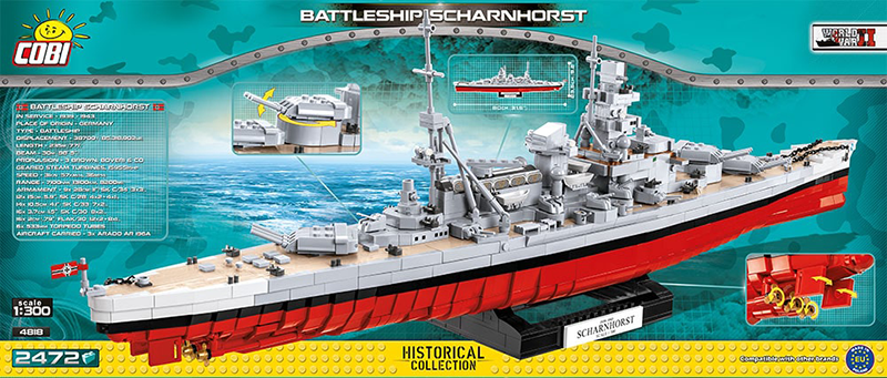 Cobi World War II Battleship Scharnhorst My Hobbies