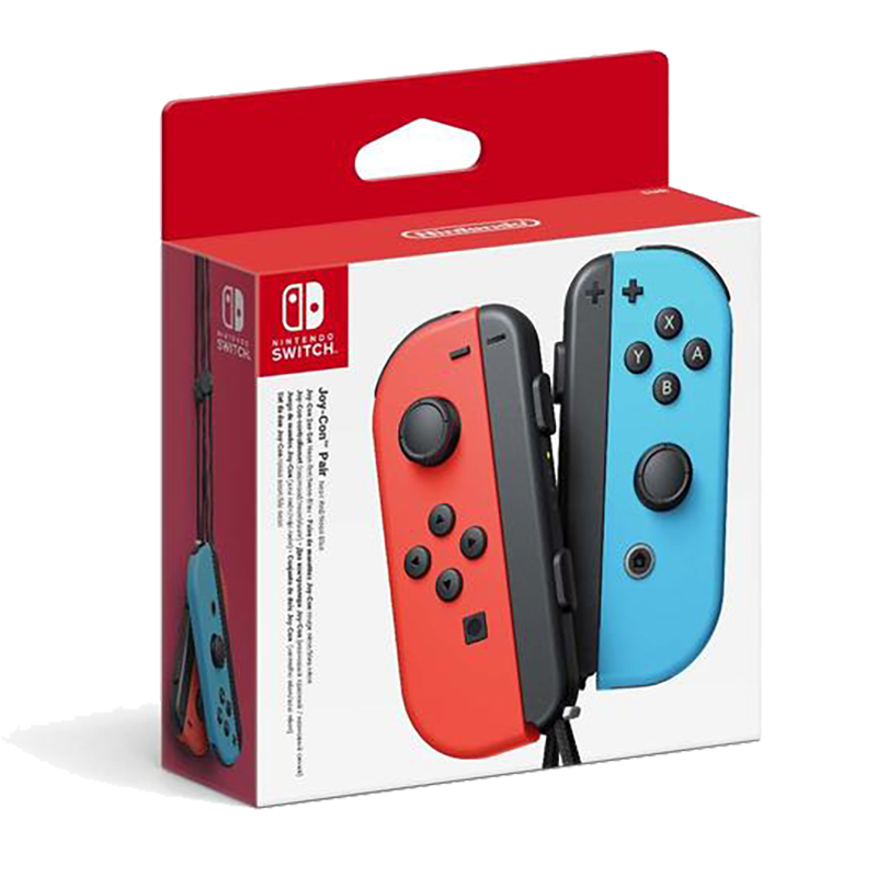 Nintendo Switch Joy-Con Neon Red and Blue Controller Pair - My Hobbies