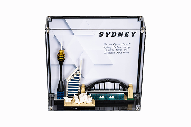 Wall Mounted Free Standing Display Case for LEGO Architecture Sydney 21032 My Hobbies