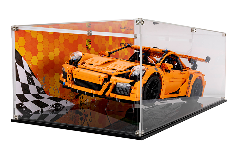 Display Case for LEGO® Technics Porsche 911 GT3 RS 42056 – Brick In It