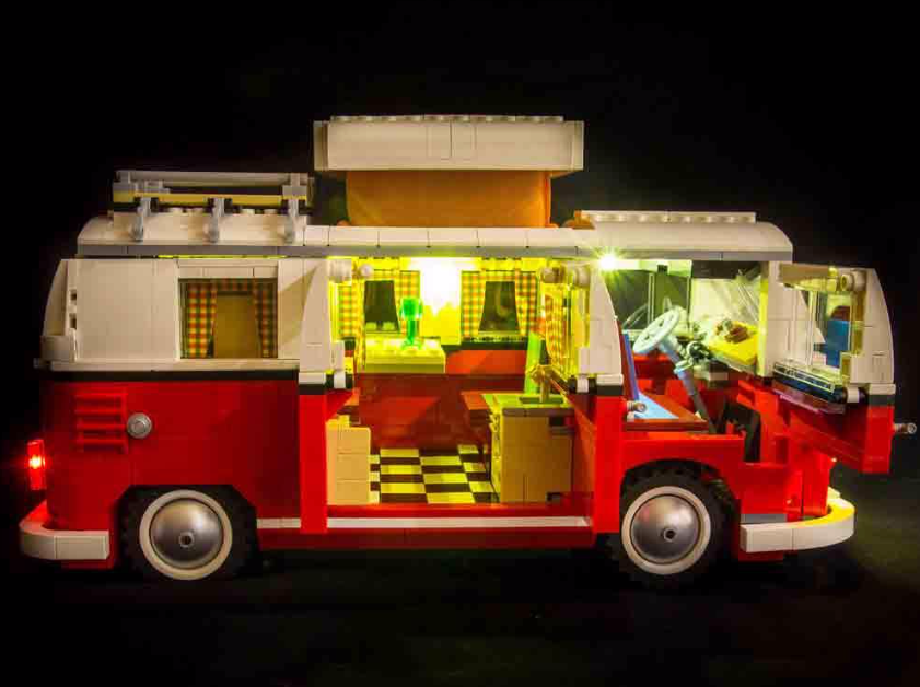 Light My Bricks LEGO Volkswagen T1 Camper Van 10220 Light Kit (LEGO Se– My  Hobbies