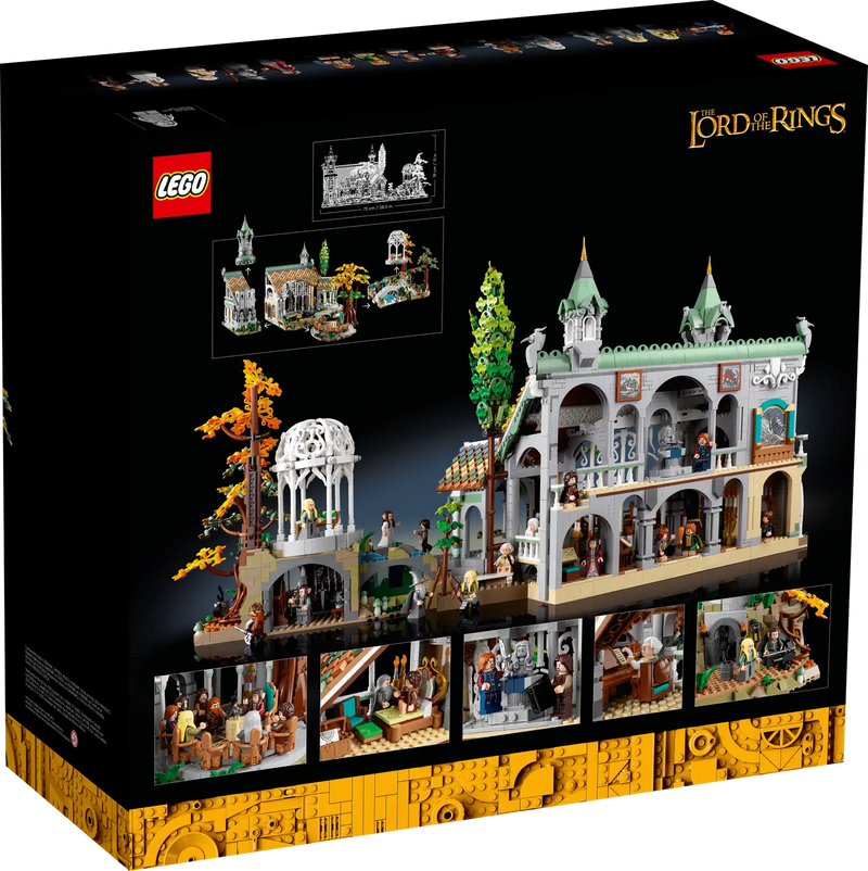 LEGO® 10316 THE LORD OF THE RINGS + Display Case Black Base With Background Bundle set™