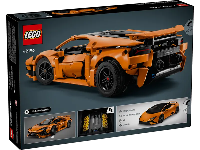 LEGO 42196 Technic Lamborghini Huracán  Tecnica Orange