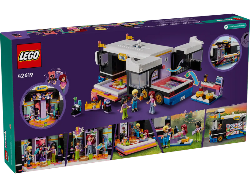 LEGO 42619 Friends Pop Star Music Tour Bus
