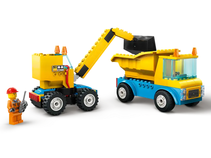 LEGO® 60391 City Construction Trucks and Wrecking Ball Crane