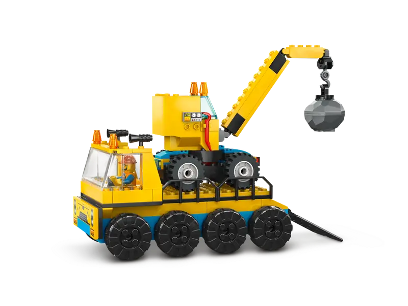 LEGO® 60391 City Construction Trucks and Wrecking Ball Crane