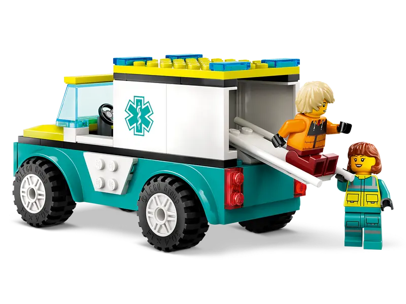 LEGO 60403 City Emergency Ambulance and Snowboarder