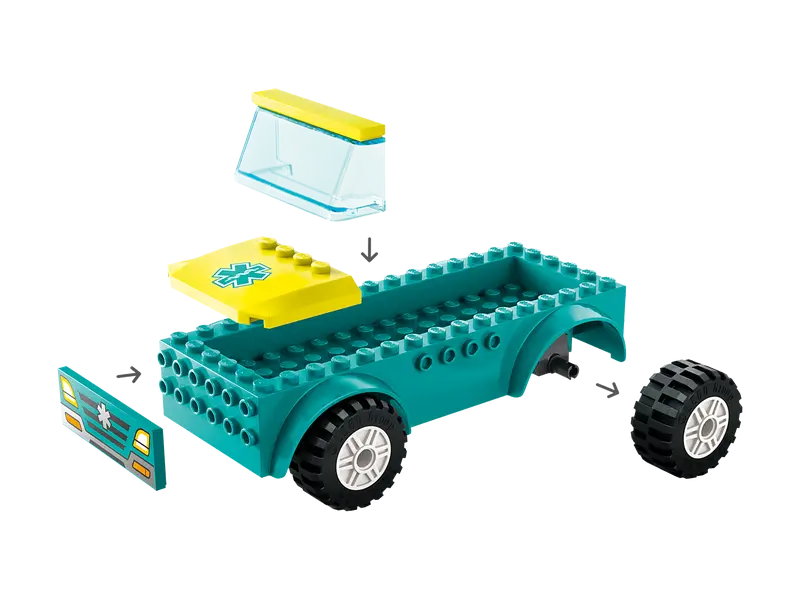 LEGO 60403 City Emergency Ambulance and Snowboarder