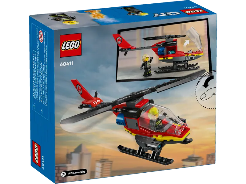 LEGO 60411 City Fire Rescue Helicopter