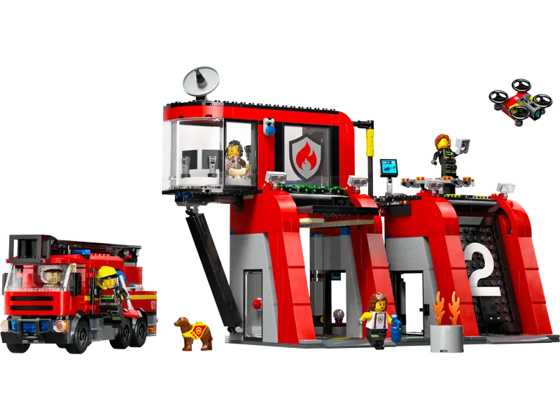 LEGO 60414 City Fire Station with Fire Truck