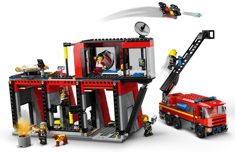 LEGO 60414 City Fire Station with Fire Truck