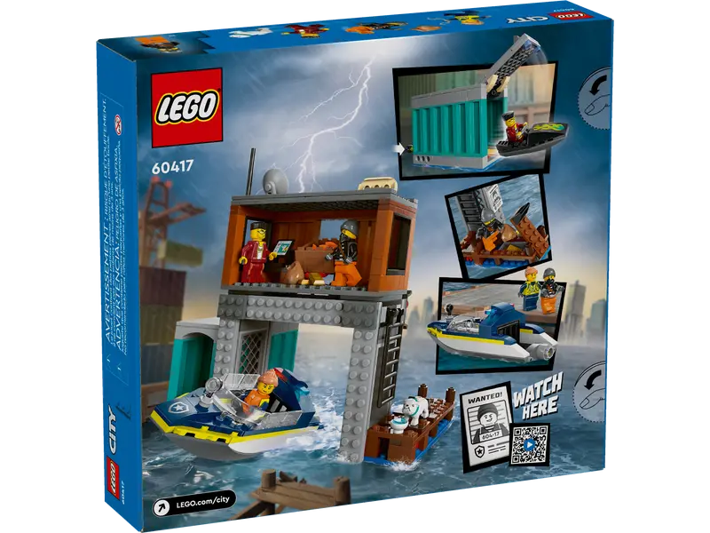 LEGO 60417 City Police Speedboat and Crooks' Hideout