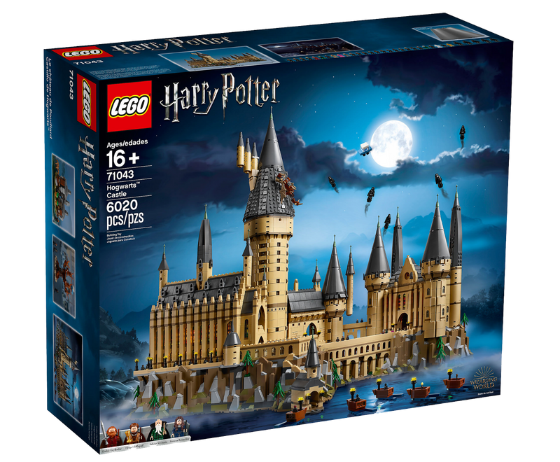 LEGO 71043  Harry Potter Hogwarts Castle + Display Case Black Base NO Background Bundle set?