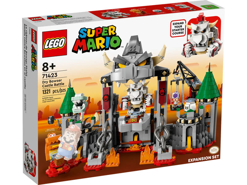 LEGO® 71423 Super Mario Dry Bowser Castle Battle Expansion Set