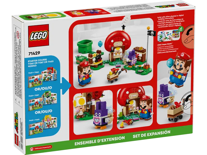 LEGO 71429 Super Mario Nabbit at Toad's Shop Expansion Set