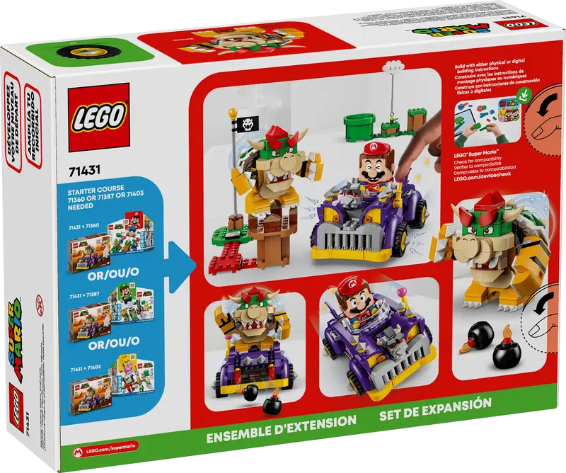 LEGO 71431 Super Mario Bowser's Muscle Car Expansion Set