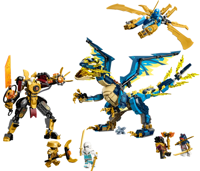 LEGO® 71796 NINJAGO® Elemental Dragon vs. The Empress Mech