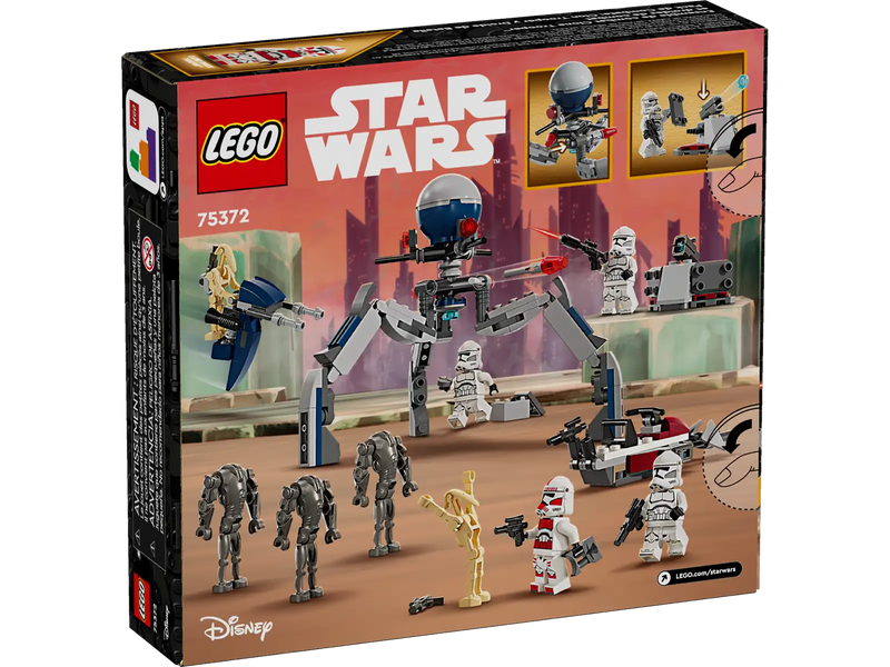 LEGO 75372 Star Wars Clone Trooper™ & Battle Droid™ Battle Pack