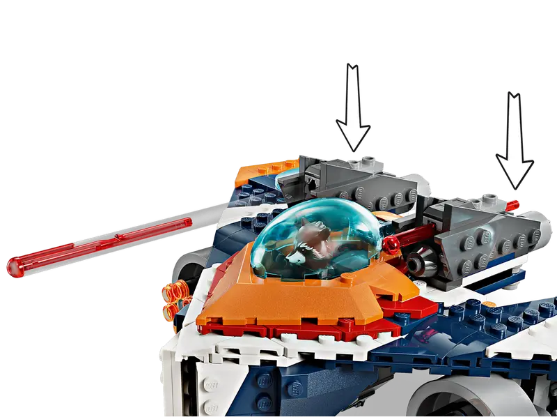 LEGO 76278 Marvel Rocket's Warbird vs. Ronan