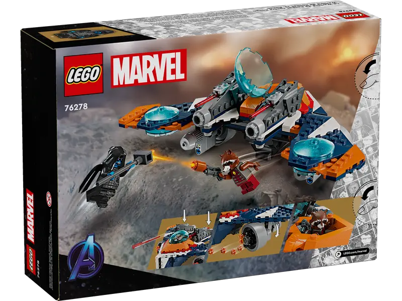 LEGO 76278 Marvel Rocket's Warbird vs. Ronan