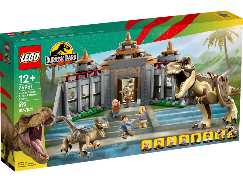 LEGO® 76961 Jurassic World™ Visitor Center: T. rex & Raptor Attack