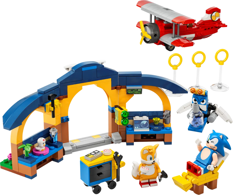 LEGO® 76991 Tails' Workshop and Tornado Plane