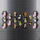 Fridge Magnets Display For LEGO Minifigures (Lego Set Not Included)