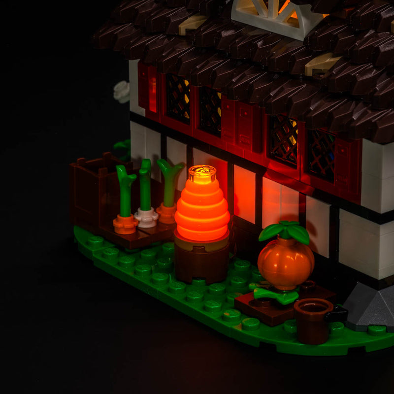 Light My Bricks LEGO Medieval Town Square