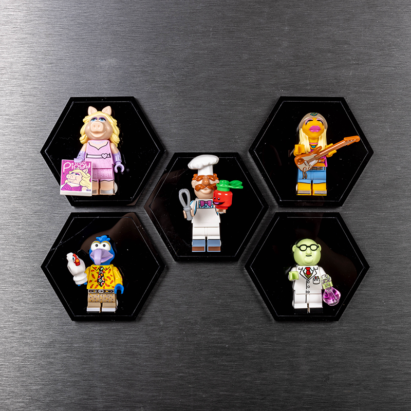 Fridge Magnets Display For LEGO Minifigures (Lego Set Not Included)