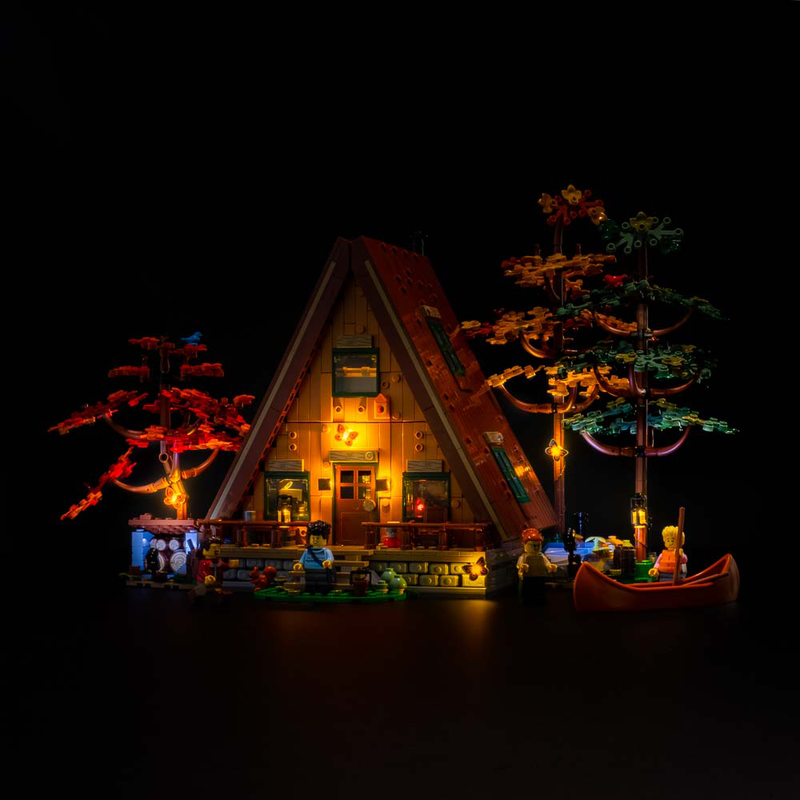 Light My Bricks LEGO A-Frame Cabin