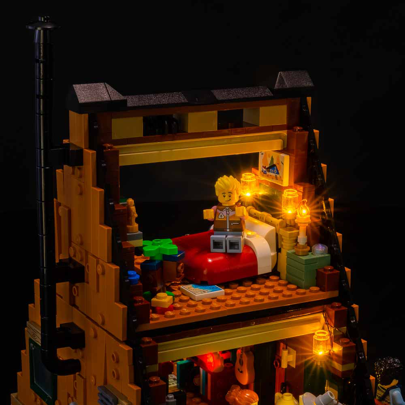 Light My Bricks LEGO A-Frame Cabin