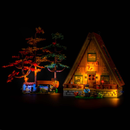 Light My Bricks LEGO A-Frame Cabin