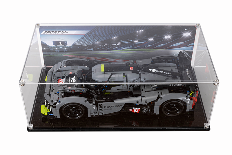 LEGO® 42156 Technic PEUGEOT 9X8 24H Le Mans Hybrid Hypercar Display Case