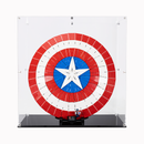 LEGO® 76262 Captain America's Shield + Display Case Black Base Bundle set