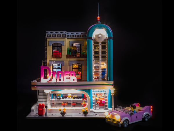 LEGO Downtown Diner 10260 Light Kit (LEGO Set Are Not Included ) - My Hobbies