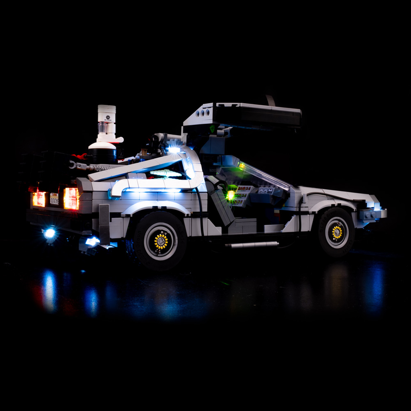 Light My Bricks LEGO Back to the Future Time Machine 10300 Light Kit (LEGO Set Not Included) - My Hobbies