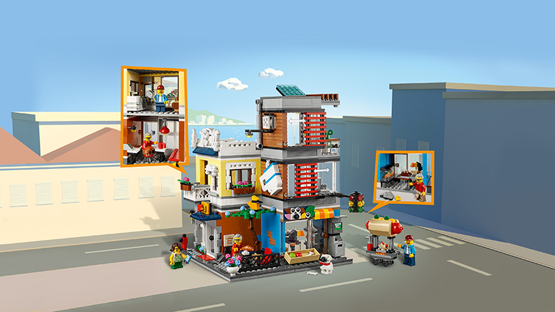 LEGO® 31097 Creator 3-in-1 Townhouse Pet Shop & Café - My Hobbies