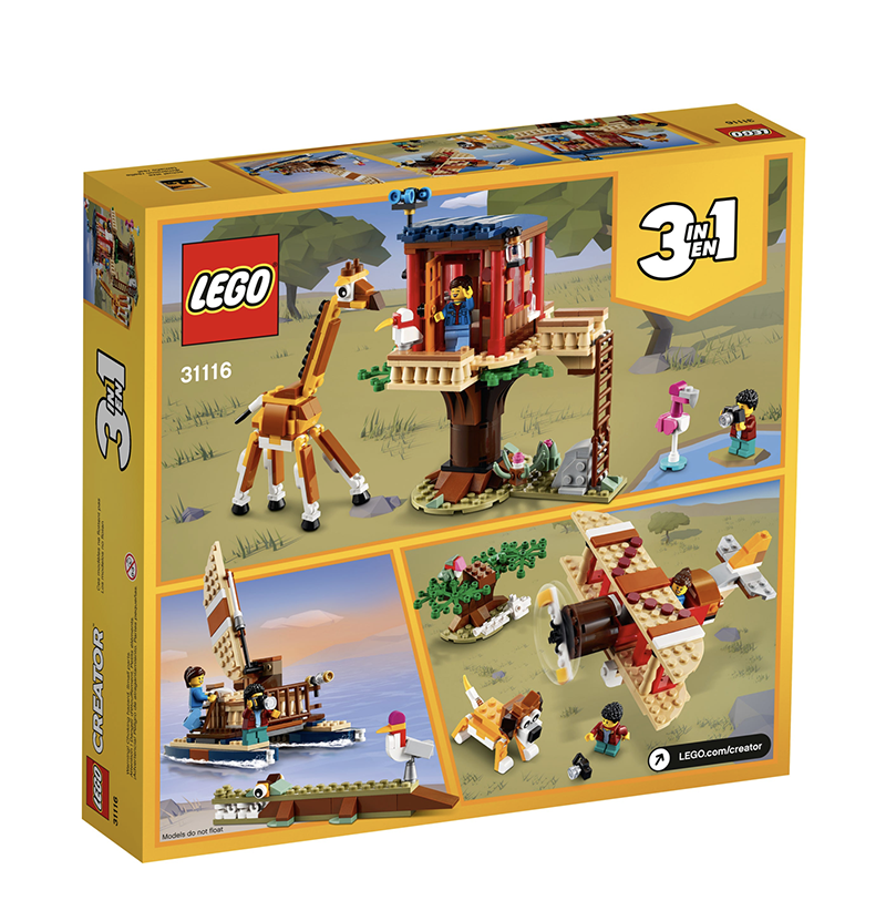 LEGO® 31116 Creator 3-in-1 Safari Wildlife Treehouse - My Hobbies