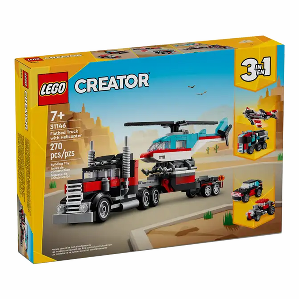 Lego model best sale team truck helicopter