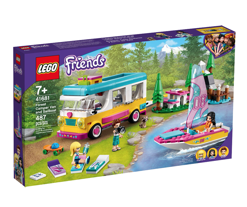 LEGO® 41681 Friends Forest Camper Van and Sailboat - My Hobbies