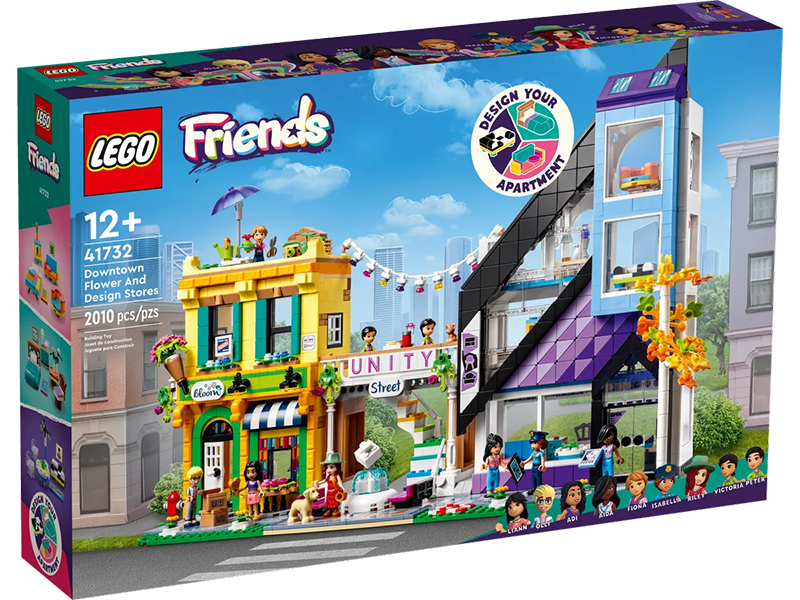 LEGO® 41732 Friends Downtown Flower and Design Stores - My Hobbies
