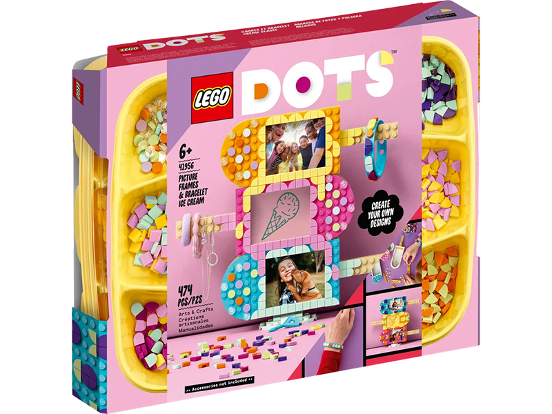 LEGO® 41956 DOTS Ice Cream Picture Frames & Bracelet (ship from 1st Jun) - My Hobbies