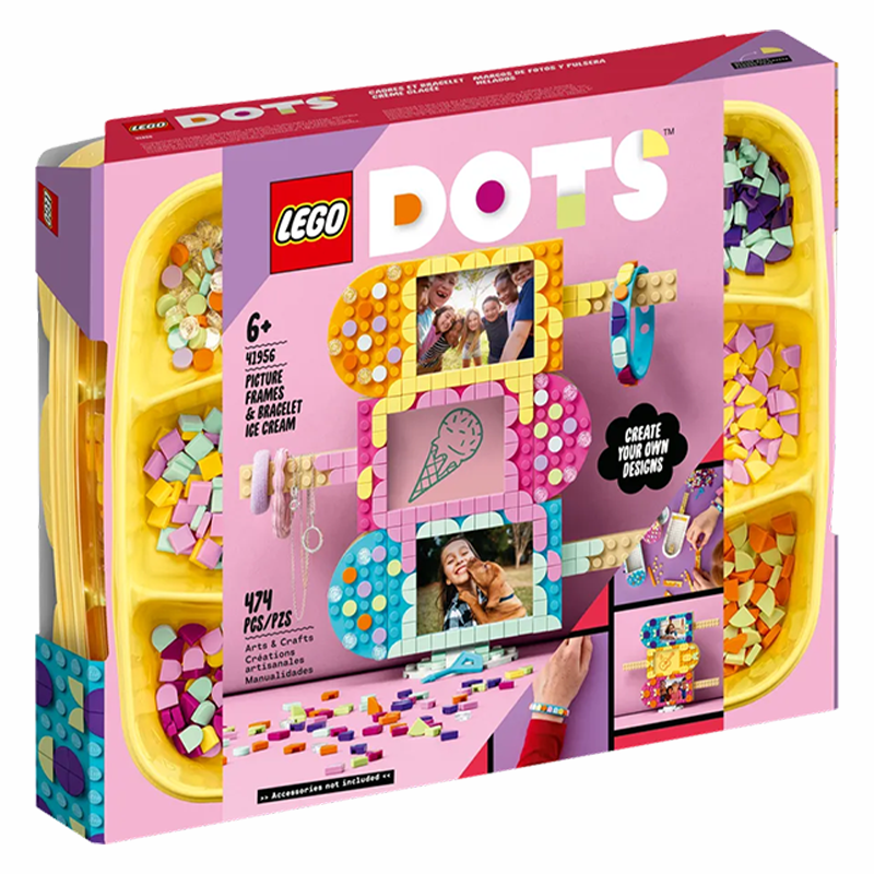 LEGO® 41956 DOTS Ice Cream Picture Frames & Bracelet (ship from 1st Jun) - My Hobbies