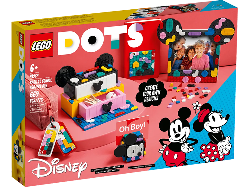 LEGO® 41964 DOTS Mickey Mouse & Minnie Mouse Back-to-School Project Box - My Hobbies