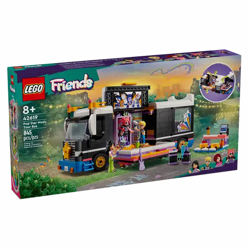 LEGO 42619 Friends Pop Star Music Tour Bus