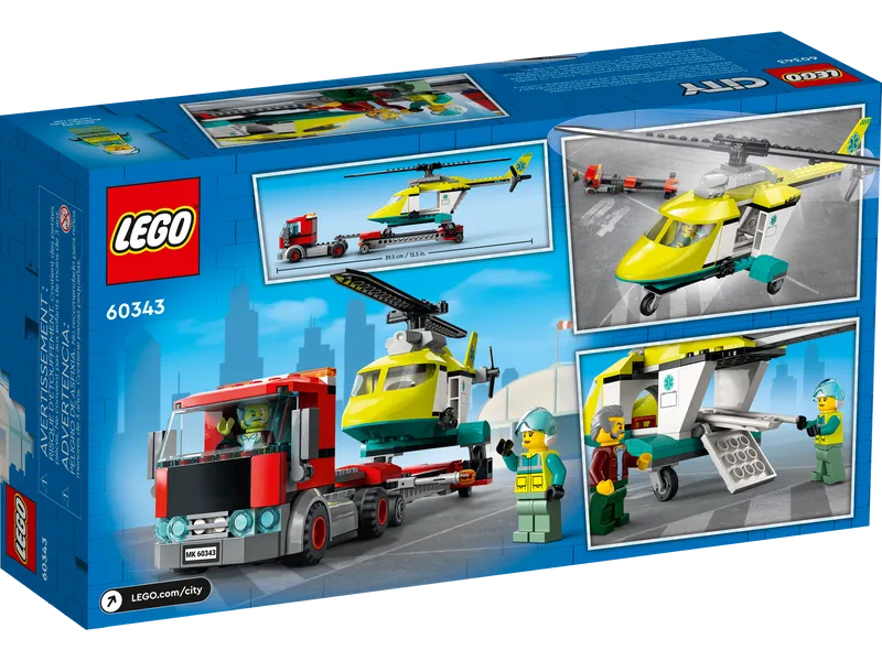 LEGO® 60343 City Rescue Helicopter Transport - My Hobbies